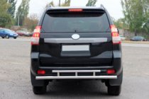 Toyota Land Cruiser Prado 150 2009-2023 Rear Bar AK002-2v2 (Stainless Steel) photo 2