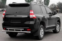 Toyota Land Cruiser Prado 150 2009-2023 Rear Bar AK002-2v2 (Stainless Steel) photo 1
