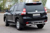 Toyota Land Cruiser Prado 150 2009-2023 Rear Bar AK002-2v2 (Stainless Steel) photo 3