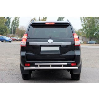 Rear Bar AK002-2v2 (Stainless Steel) Toyota Land Cruiser Prado 150 2009-2023 photo 2
