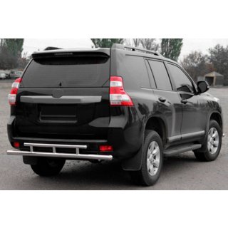 Rear Bar AK002-2v2 (Stainless Steel) Toyota Land Cruiser Prado 150 2009-2023 photo 1