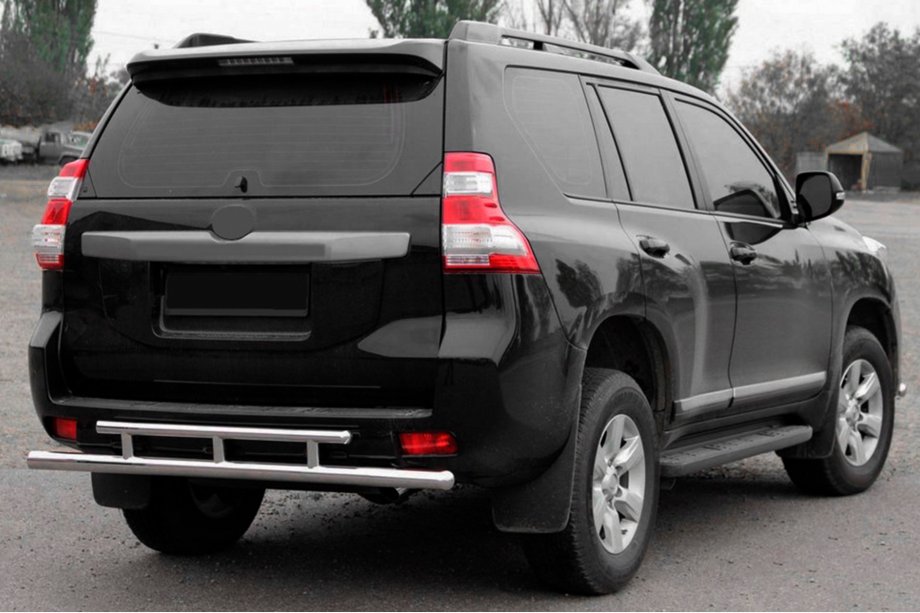 Toyota Land Cruiser Prado 150 2009-2023 Rear Bar AK002-2v2 (Stainless Steel) Image