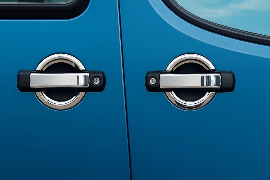 Fiat Doblo I 2001-2005 Chrome Door Handle Covers (4 pcs, Stainless Steel) Image