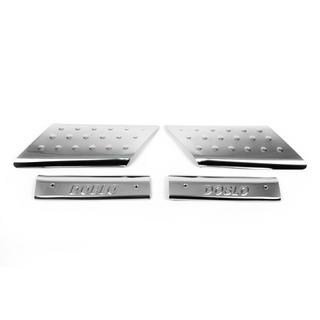 Interior door sill covers (Omsa, stainless steel) Fiat Doblo I 2001-2005 photo 4