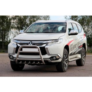 Bull Bar WT008 (Stainless Steel) Mitsubishi Pajero Sport 2015- photo 4
