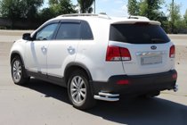 Kia Sorento II XM 2009-2014 Rear Double Corner Bars AK003-Double (Stainless Steel) photo 2