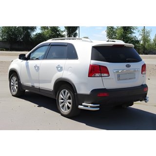 Rear Double Corner Bars AK003-Double (Stainless Steel) Kia Sorento II XM 2009-2014 photo 2