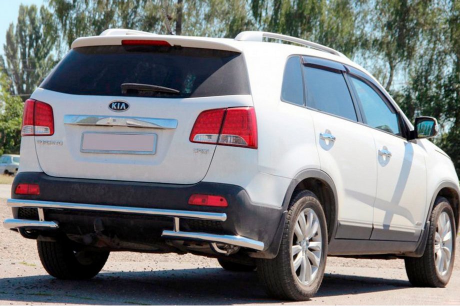Kia Sorento II XM 2009-2014 Rear Bar AK003-2 (Stainless Steel) Image
