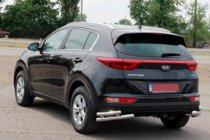 Kia Sportage 2015-2021 Rear Protection Double Corner Bars AK003 Double (Stainless Steel) photo 4