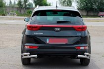 Kia Sportage 2015-2021 Rear Protection Double Corner Bars AK003 Double (Stainless Steel) photo 3