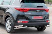 Kia Sportage 2015-2021 Rear Protection Double Corner Bars AK003 Double (Stainless Steel) photo 2