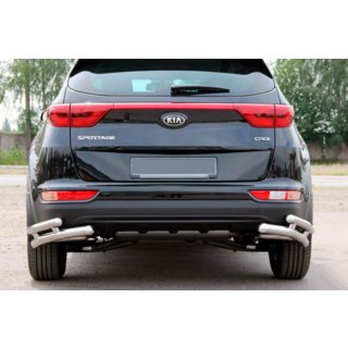 Rear Protection Double Corner Bars AK003 Double (Stainless Steel) Kia Sportage 2015-2021 photo 1