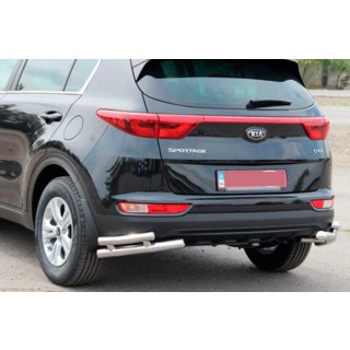 Rear Protection Double Corner Bars AK003 Double (Stainless Steel) Kia Sportage 2015-2021 photo 2