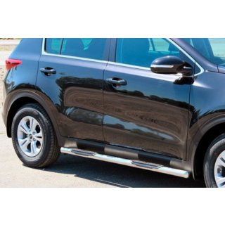 Side Bars BB002 (2 pcs, stainless steel) Kia Sportage 2015-2021 photo 4