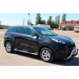 Side Bars BB002 (2 pcs, stainless steel) Kia Sportage 2015-2021 photo 3