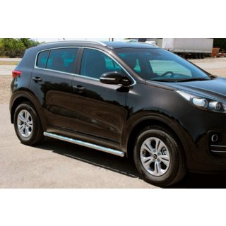Side Bars BB001 (2 pcs, stainless steel) Kia Sportage 2015-2021 photo 1