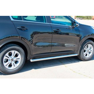 Side Bars BB001 (2 pcs, stainless steel) Kia Sportage 2015-2021 photo 2