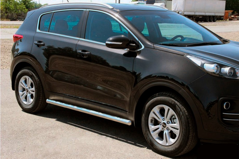 Kia Sportage 2015-2021 Side Bars BB001 (2 pcs, stainless steel) Image