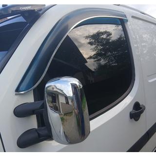 Chrome Mirror Covers (2 pcs, plastic) Fiat Doblo I 2005-2010 photo 3