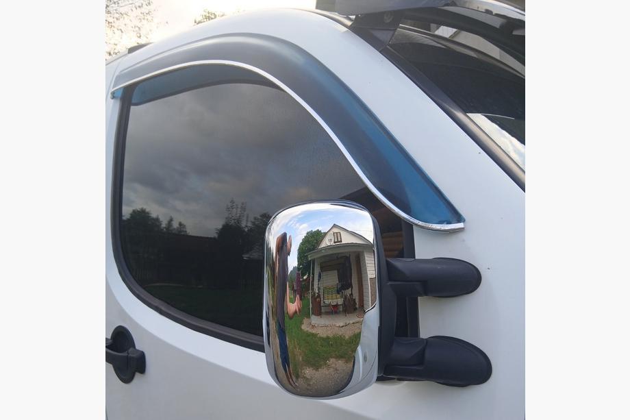 Fiat Doblo I 2005-2010 Chrome Mirror Covers (2 pcs, plastic) Carmos Photo 2