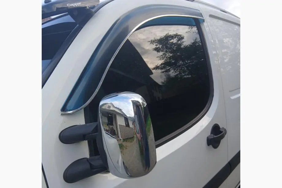 Fiat Doblo I 2005-2010 Chrome Mirror Covers (2 pcs, plastic) Photo 3