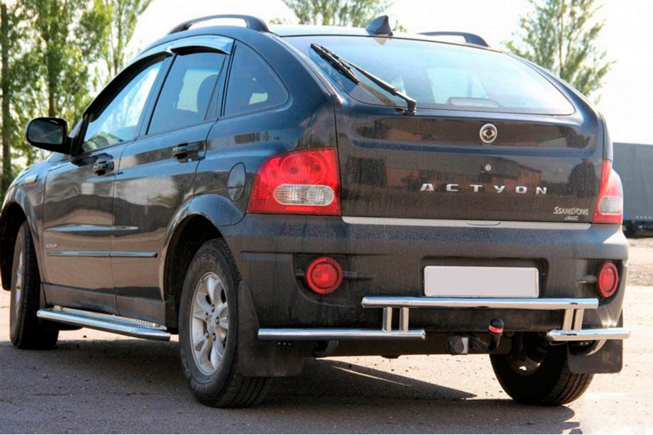 SsangYong Action 2005-2018 Rear Guard AK005-2 (Stainless Steel) Image