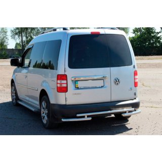 Rear Bar AK003-2 (2 pcs, stainless steel) Volkswagen Caddy 2004-2010 photo 4