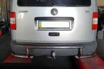 Volkswagen Caddy 2004-2010 Rear Bar AK003-3 (2 pcs, stainless steel) photo 2