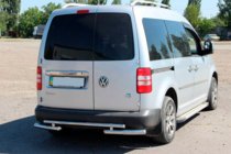 Volkswagen Caddy 2010-2015 Rear Bar AK003-2 (2 pcs, stainless steel) photo 2