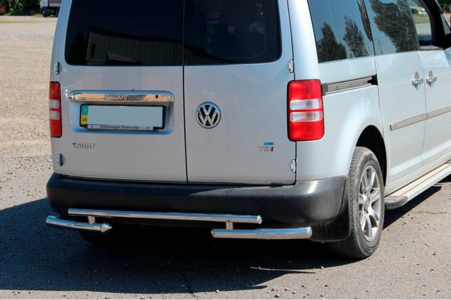 Volkswagen Caddy 2010-2015 Rear Bar AK003-2 (2 pcs, stainless steel) Image