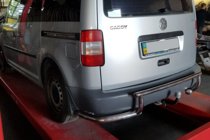 Volkswagen Caddy 2010-2015 Rear Bar AK003-3 (2 pcs, stainless steel) photo 1
