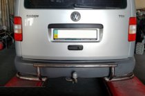 Volkswagen Caddy 2010-2015 Rear Bar AK003-3 (2 pcs, stainless steel) photo 2