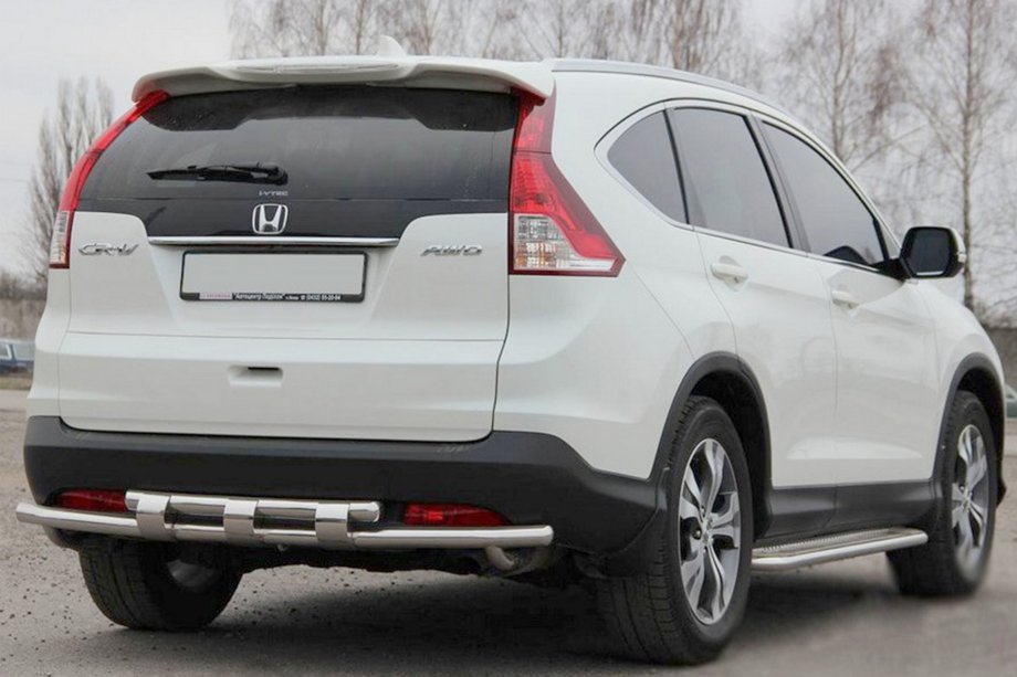 Honda CRV 2012-2016 Rear bar AK002-double (stainless steel) Image