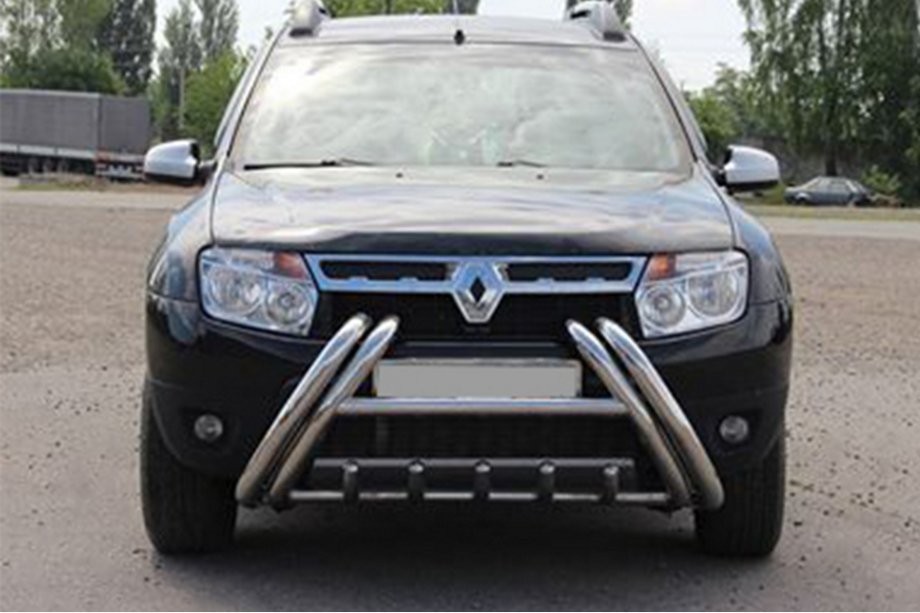 Renault Duster 2008–2017 Bull Bar Kelebek WT011 (stainless steel) Photo 3