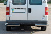 Citroen Jumpy 1996-2007 Rear double corner bars AK003-double (stainless steel) photo 1