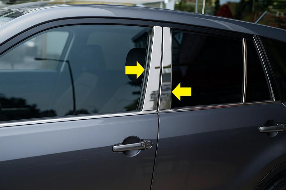 Suzuki Grand Vitara 2005-2017 Stainless Steel Door Pillar Trim (8 pcs) Image