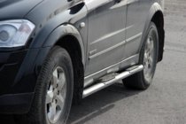SsangYong Kyron 2005-2014 Side Bars BB002 (2 pcs, Stainless Steel) photo 1