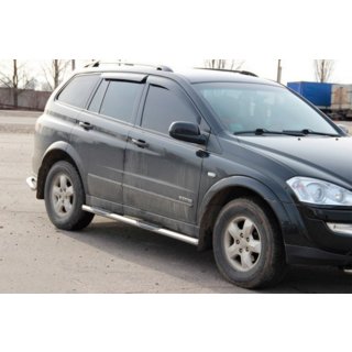 Side Bars BB002 (2 pcs, Stainless Steel) SsangYong Kyron 2005-2014 photo 3