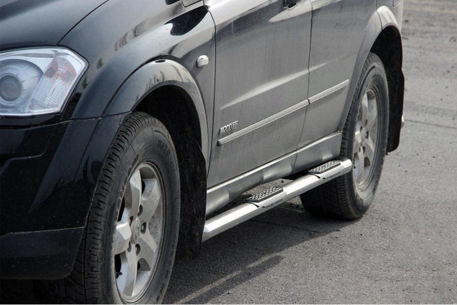 SsangYong Kyron 2005-2014 Side Bars BB002 (2 pcs, Stainless Steel) Image
