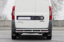 Fiat Doblo II 2010-2022 Rear Bar AK002/1-Double (Stainless Steel) photo 1