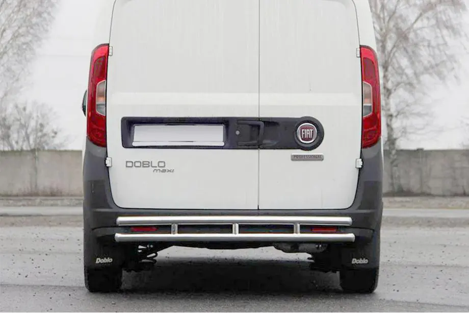 Fiat Doblo II 2010-2022 Rear Bar AK002/1-Double (Stainless Steel) Image
