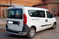 Fiat Doblo II 2010-2022 Rear Bar AK005/2-Double (Stainless Steel) photo 1