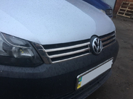 Volkswagen Caddy 2010-2015 Chrome Grille Covers (2 pcs, Stainless Steel) OmsaLine - Italian Stainless Steel photo 9