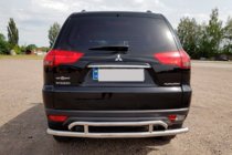 Mitsubishi Pajero Sport 2008-2015 Rear Guard AK002-2 (2 pcs, stainless steel) photo 4