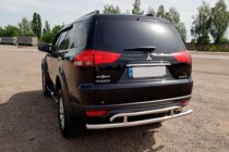 Mitsubishi Pajero Sport 2008-2015 Rear Guard AK002-2 (2 pcs, stainless steel) photo 1