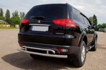 Mitsubishi Pajero Sport 2008-2015 Rear Guard AK002-2 (2 pcs, stainless steel) photo 3