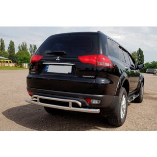 Rear Guard AK002-2 (2 pcs, stainless steel) Mitsubishi Pajero Sport 2008-2015 photo 3