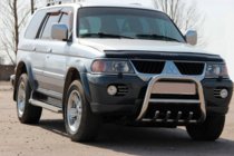 Mitsubishi Pajero Sport 1996-2007 Bull Bar QT006 (Stainless Steel) photo 1