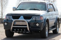 Mitsubishi Pajero Sport 1996-2007 Bull Bar QT006 (Stainless Steel) photo 3