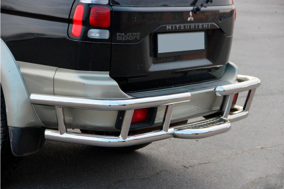 Mitsubishi Pajero Sport 1996-2007 Rear Guard AK-Special (Stainless Steel) Photo 5